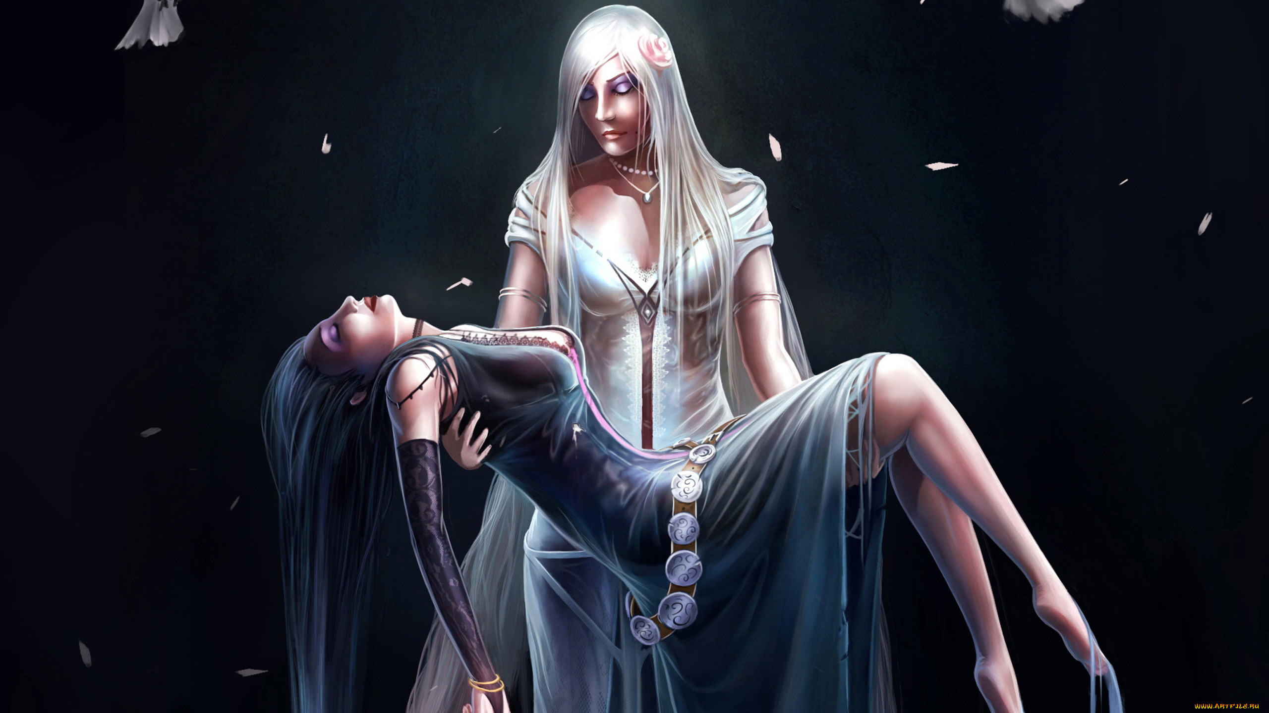 , , trine, 2, rosabel, girls, art